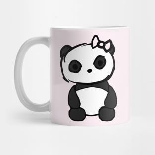 Pawsome Hair Bow Panda Mug